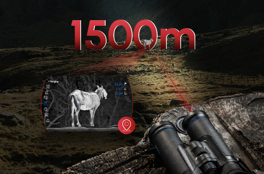 Télémètre intégré de 1 200 m <br>Fonctionnalité polyvalente