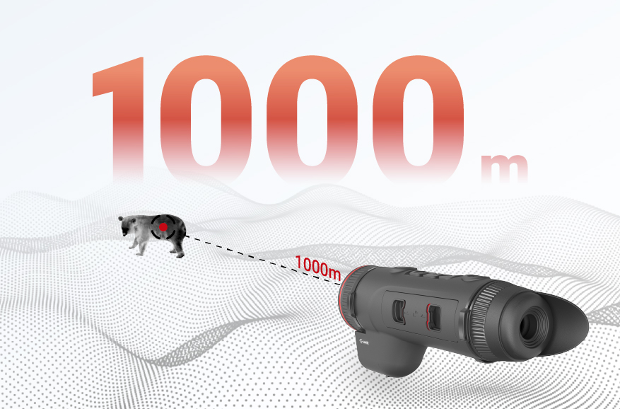 Mesure de distance par laser à 1 000 m