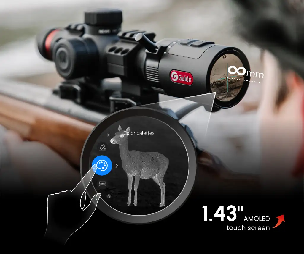 Lunettes de visée thermiques pour la chasse nocturne à longue distance