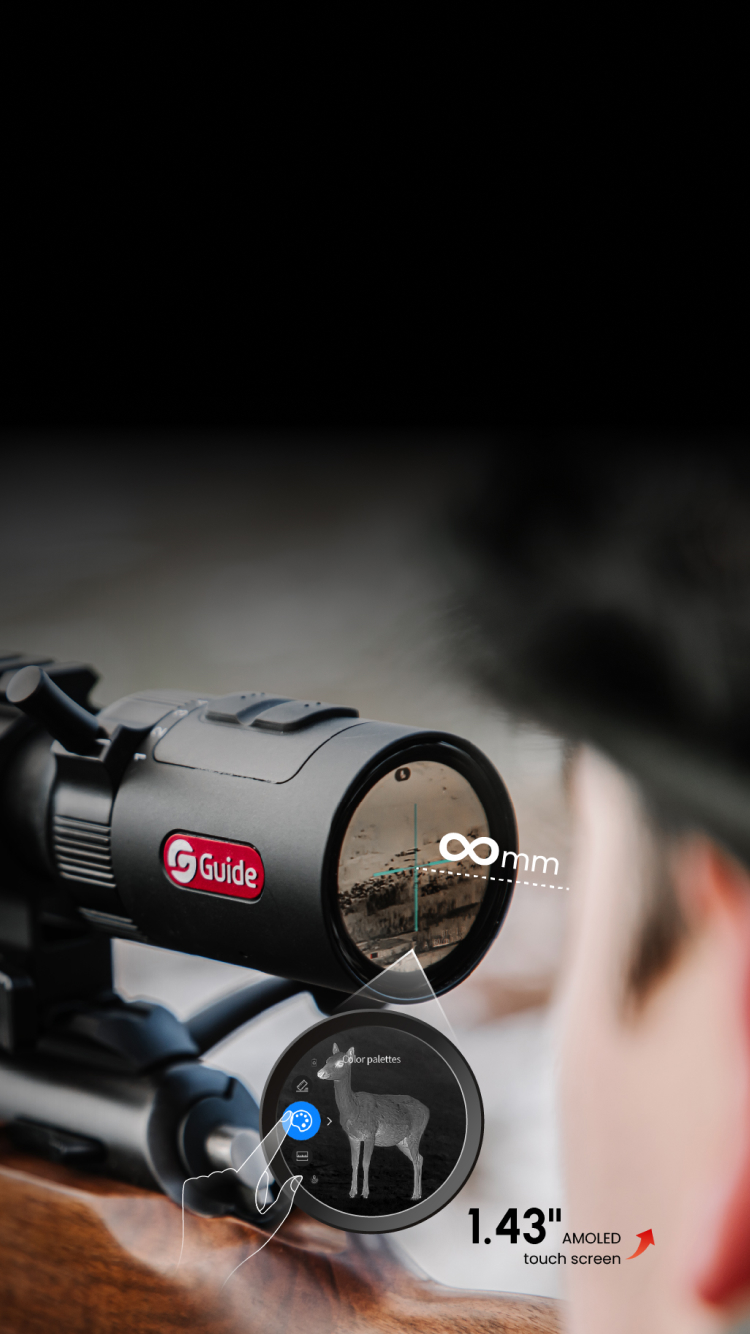 Commande tactile <br>Distance oculaire infinie