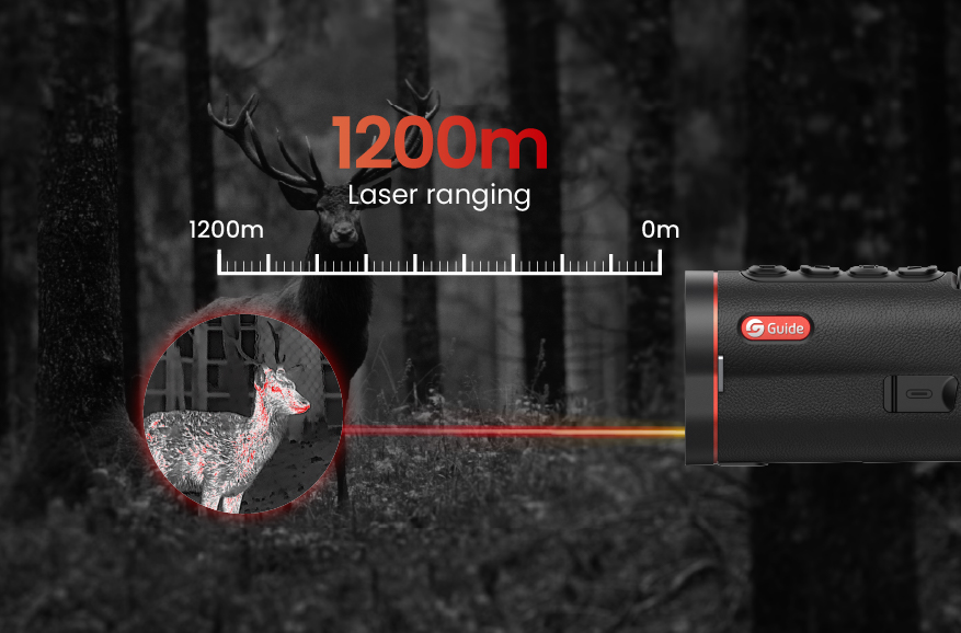 Télémètre laser intégré, mesure précise de la distance à la cible