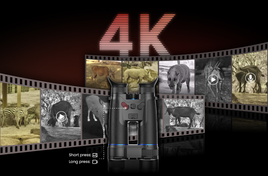 Enregistrez en 4K <br> Pour ne manquer aucun détail