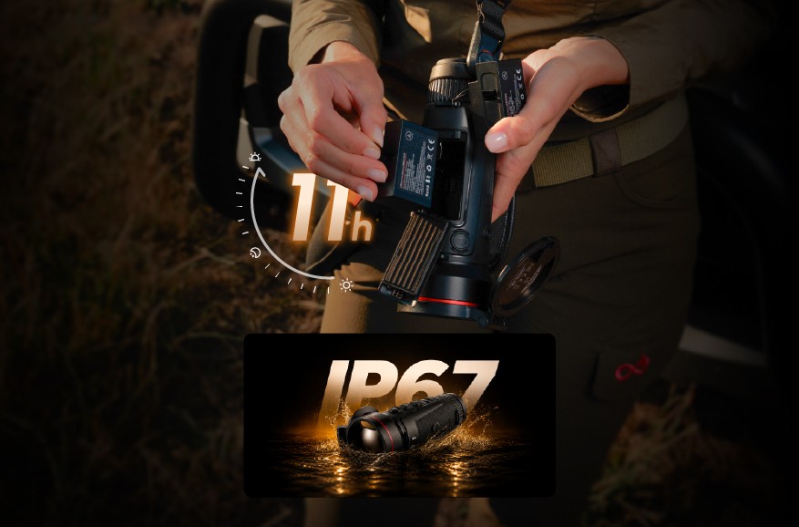 Indice d'étanchéité IP67, conception à double batterie